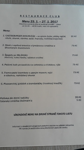 Restaurace CLUB - Zábřeh