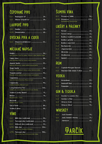 Opinii despre Parčík în Praha - Gastronomie a pohostinství