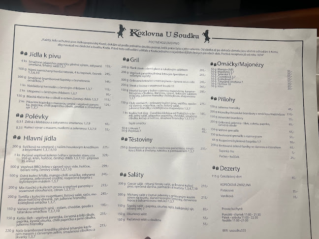 Kozlovna U Soudku - Gastronomie a pohostinství