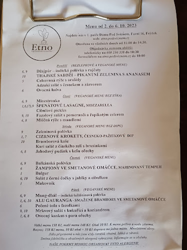 Etno - vegetariánská restaurace