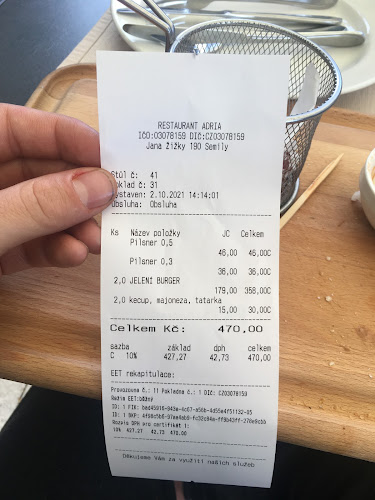 RESTAURACE ADRIA | Semily - Gastronomie a pohostinství