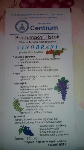 Restaurace a kavárna Centrum - Gastronomie a pohostinství