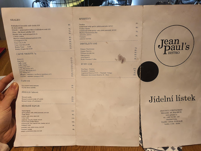 Jean Paul's Restaurant Běhounská