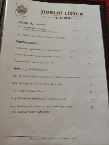 Opinii despre U Tkáčů în Ostravice - Gastronomie a pohostinství