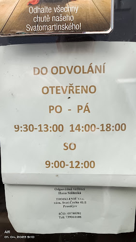 Vinotéka Trojklenbí - Gastronomie a pohostinství