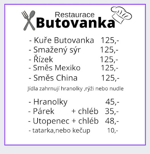 Opinii despre Restaurace Butovanka în Hradec Králové - Gastronomie a pohostinství