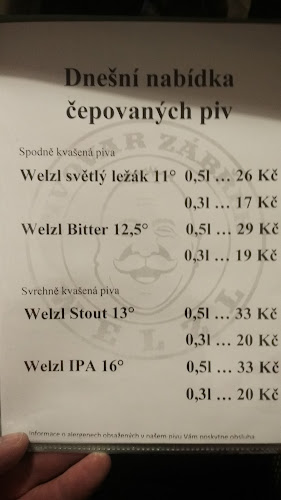 Pivovar Welzl - Gastronomie a pohostinství