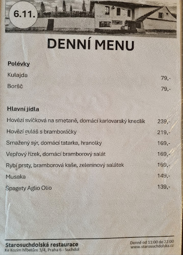 Starosuchdolská Restaurace