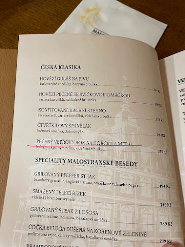 Opinii despre Restaurace Malostranská beseda în Malá Strana - Gastronomie a pohostinství