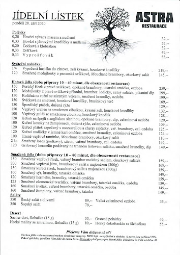 Opinii despre Restaurace Astra Svitavy în Svitavy - Gastronomie a pohostinství