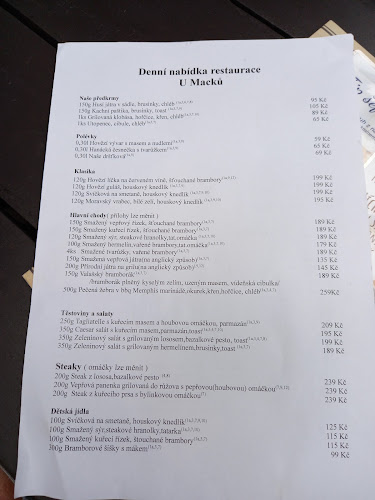 Restaurace U Macků - Gastronomie a pohostinství
