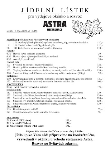 Restaurace Astra Svitavy - Svitavy