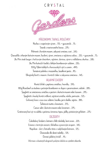 Crystal Gardens Slovanský dům - Gastronomie a pohostinství