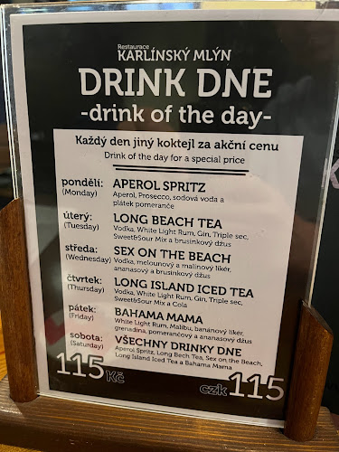 Restaurace Karlínský mlýn - Gastronomie a pohostinství