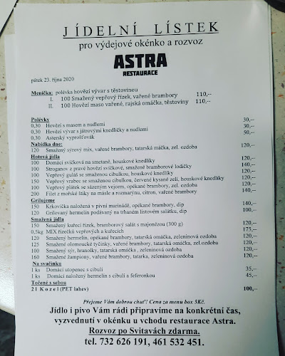 Restaurace Astra Svitavy