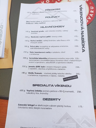 Opinii despre Hostinec Dvoračka în Trutnov - Gastronomie a pohostinství