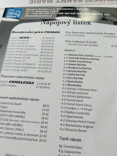 Opinii despre Obecní hostinec Provodov-Šonov în Provodov-Šonov - Gastronomie a pohostinství