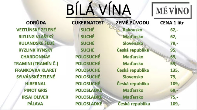 Mé Víno - Gastronomie a pohostinství