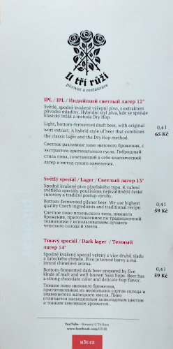 Opinii despre Pivovar U Tří růží în Staré Město - Gastronomie a pohostinství