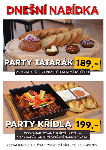Opinii despre Restaurace CLUB în Zábřeh - Gastronomie a pohostinství