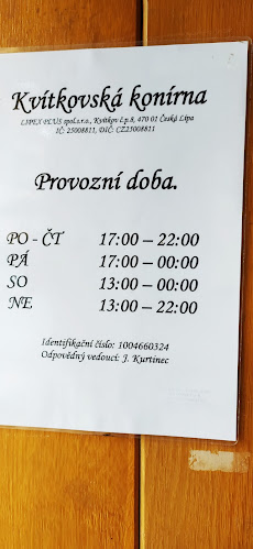 Opinii despre Kvítkovská konírna în Kvítkov - Gastronomie a pohostinství