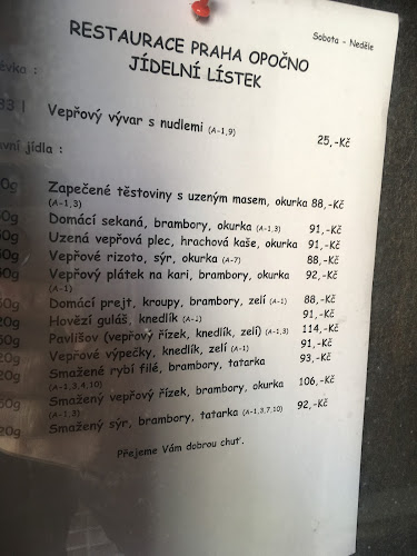 Opinii despre Restaurace Praha Opočno în Opočno - Gastronomie a pohostinství